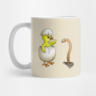Chicken and Earthworm Mug